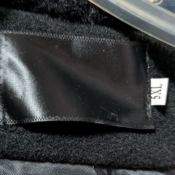 Black Babydoll Coat with Faux Fur Collar - Picture 4 of 12